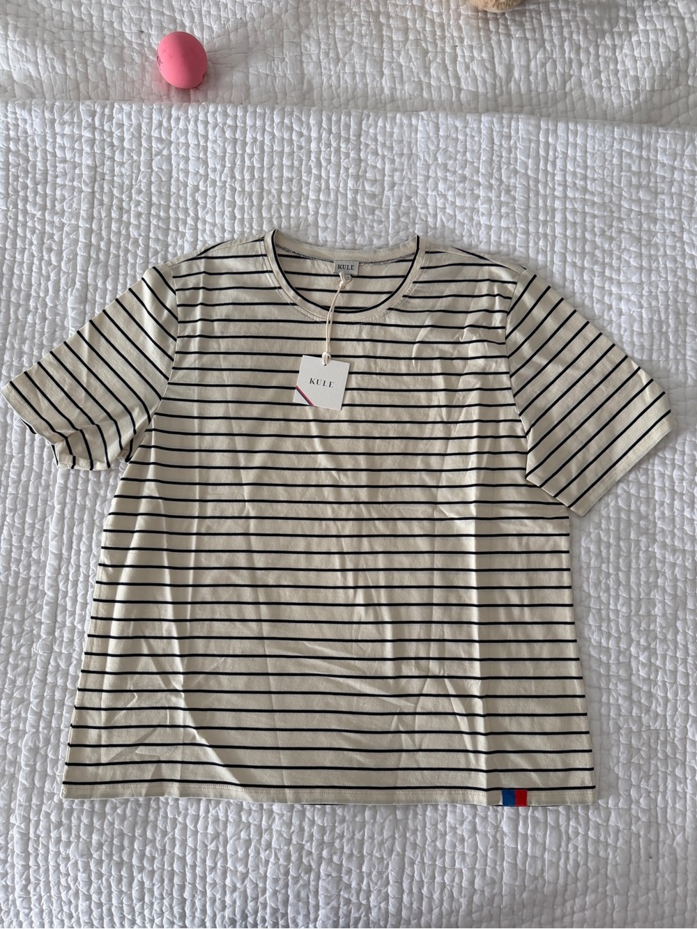 KULE Striped Short-Sleeve Crewneck Tee NWT